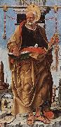 Francesco del Cossa Griffoni-Altar, ursprl. Griffonikapelle in der San Petronio in Bologna, linker Flugel oil painting on canvas